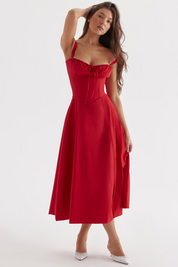 Vestido Midi Lia - Modelador de Cintura
