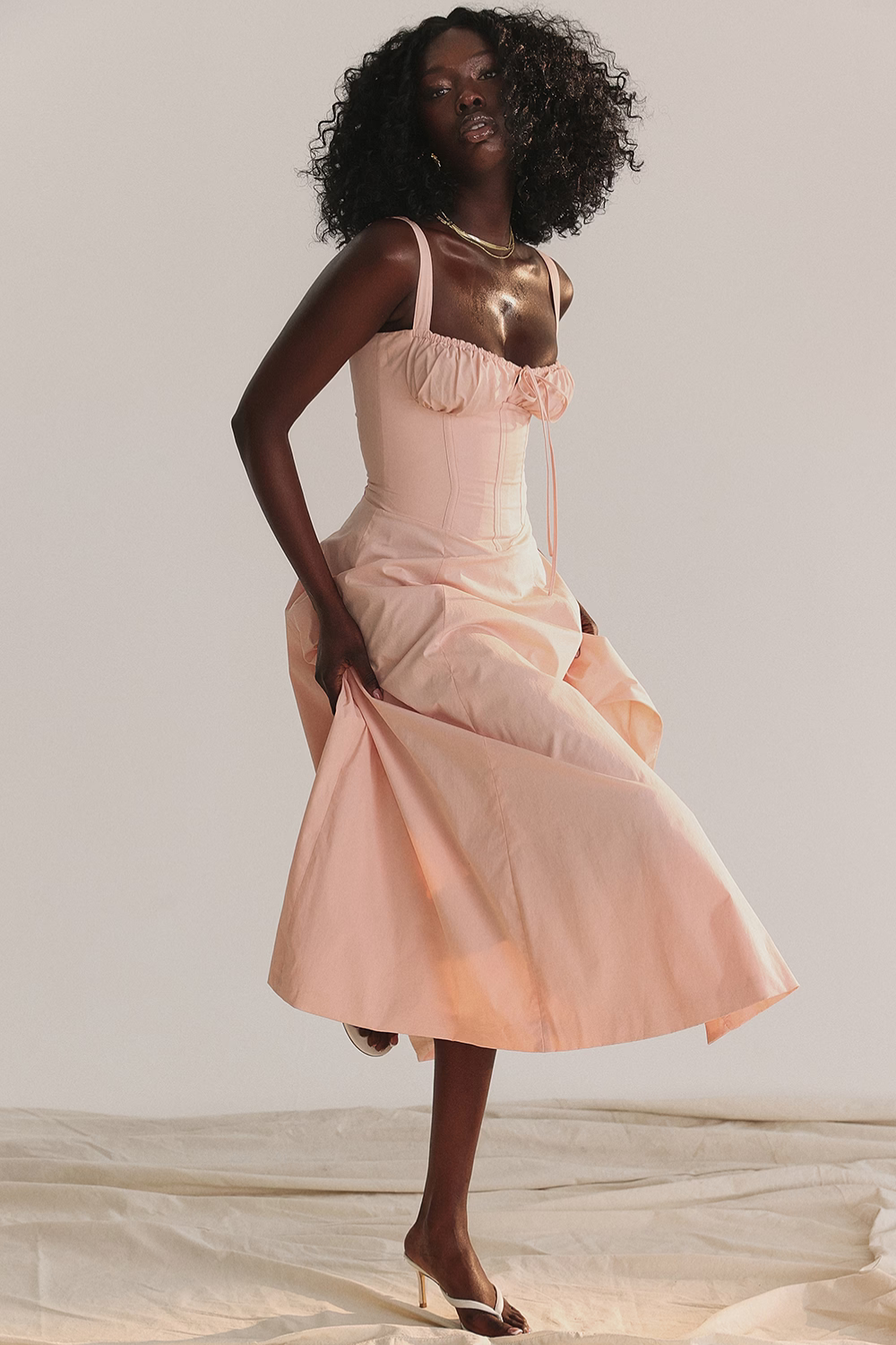 Vestido Midi Lia - Modelador de Cintura