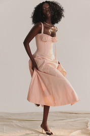 Vestido Midi Lia - Modelador de Cintura