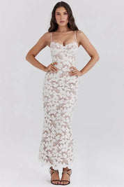 Vestido Midi Liviele- Todo em Renda