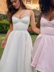 Vestido Midi Liviele - Modela a Cintura | Dupla Camada