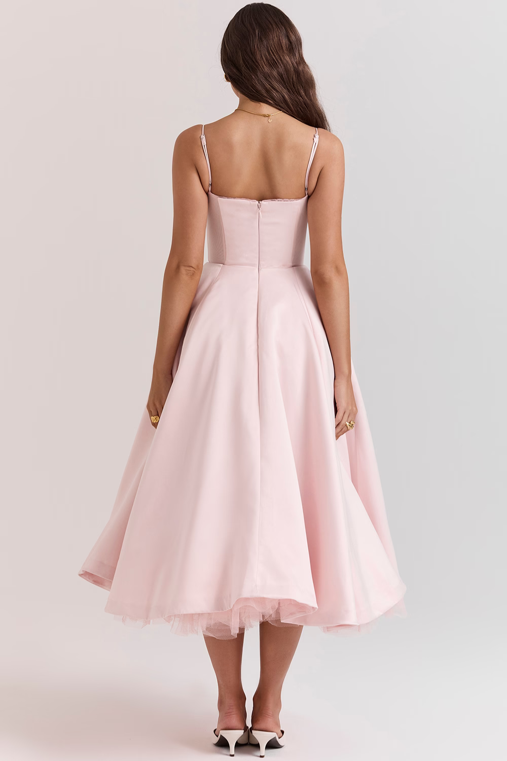 Vestido Midi Liviele - Modela a Cintura | Dupla Camada