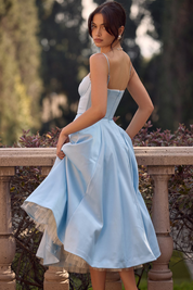 Vestido Midi Liviele - Modela a Cintura | Dupla Camada