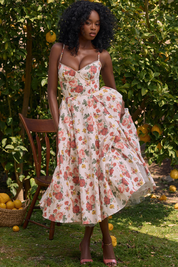 Vestido Midi Liviele - Modela a Cintura | Dupla Camada