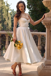 Vestido Midi Liviele - Modela a Cintura | Dupla Camada