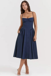 Vestido Midi Slim Modelador - Modelo Liviele