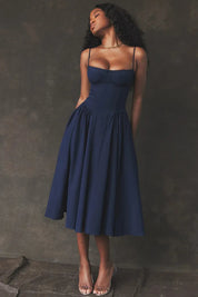 Vestido Midi Slim Modelador - Modelo Liviele