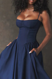 Vestido Midi Slim Modelador - Modelo Liviele