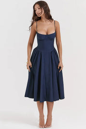 Vestido Midi Slim Modelador - Modelo Liviele