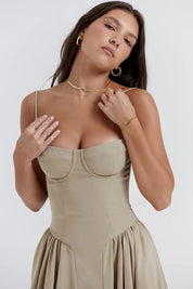 Vestido Midi Slim Modelador - Modelo Liviele