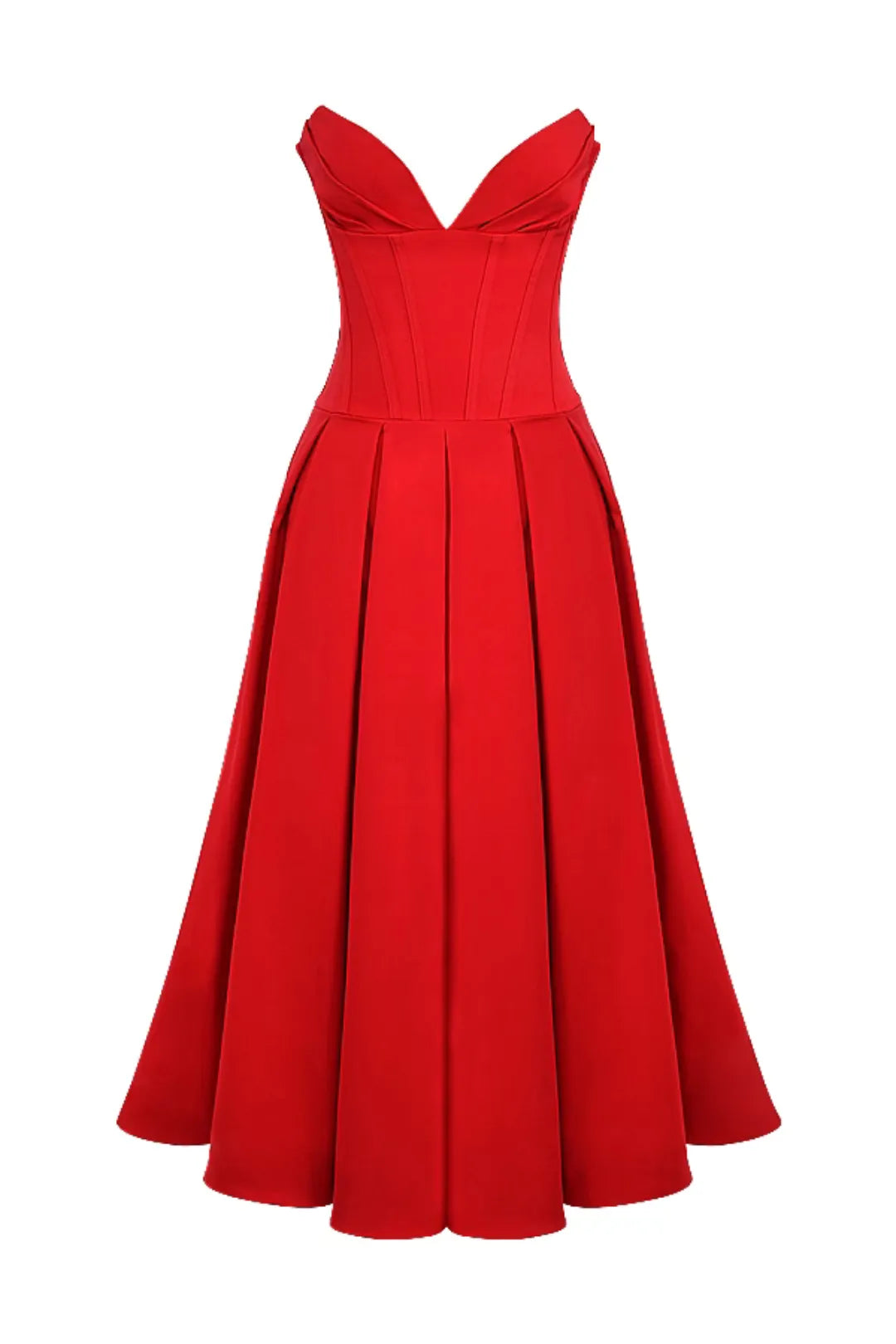Vestido Midi Vermelho Exclusivo - Liviele