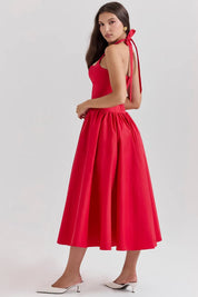 Vestido Midi Vermelho Passione - Liviele