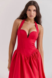 Vestido Midi Vermelho Passione - Liviele