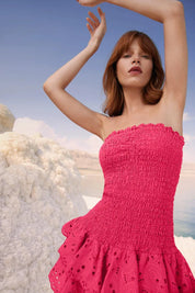 Vestido  Mini em Babados - Liviele