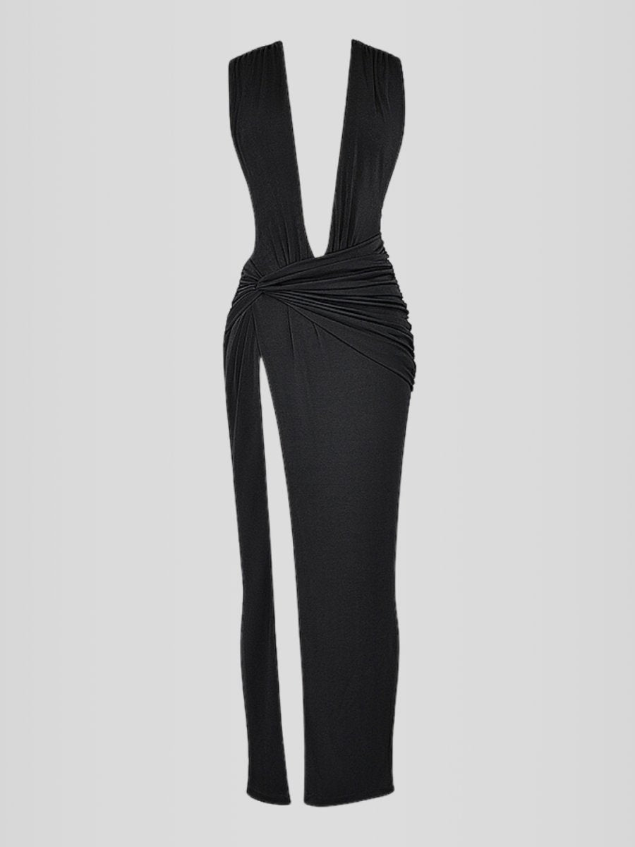 Vestido Midi Cetim - Modelo Liviele