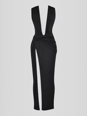 Vestido Midi Cetim - Modelo Liviele