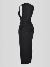 Vestido Midi Cetim - Modelo Liviele