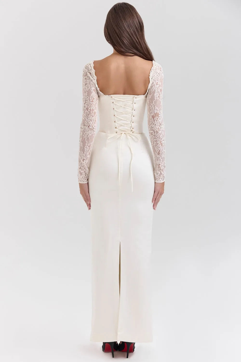 Vestido Longo Em Cetim - Modelo Liviele