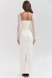 Vestido Longo Em Cetim - Modelo Liviele